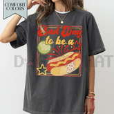 "Bad Day To Be A Hot Dog" Funny Summer Tee