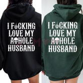 "I Love My Asshole Husband" Women's Oversized Hoodie