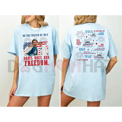 "Boats, Hoes, and Freedom" Step Brothers Parody Tee