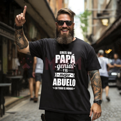"Eres Un Abuelo Genial" T-Shirt – Retro Spanish Grandpa Graphic Tee