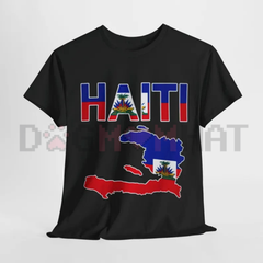 "Happy Haitian Flag Day" T-Shirt – Haiti Flag Map Graphic Tee