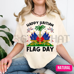 "Happy Haitian Flag Day" Patriotic T-Shirt