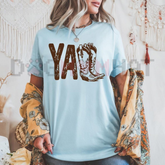 "Cowboy Boot Print" Western Graphic Tee