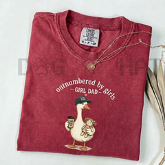 "Girl Dad" T-Shirt – Outnumbered By Girls Tee