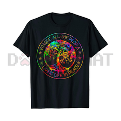 "Imagine Living Life In Peace" Hippie Tie-Dye Tee