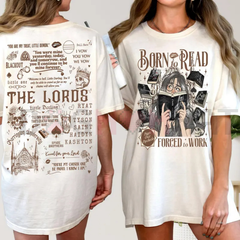 "Born To Read Forced To Work" T-Shirt