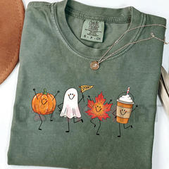 "Autumn Magic" Halloween T-Shirt - Cozy Fall Pumpkin Spice Tee