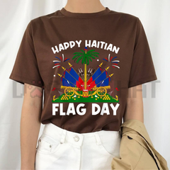 "Happy Haitian Flag Day" Patriotic T-Shirt