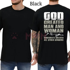 "God Created Man & Woman" Conservative T-Shirt