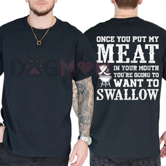 "Grill Master" Funny BBQ Meat Lover T-Shirt - Sarcastic Grilling Graphic Tee