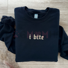 "I Bite" Gothic Funny Sweatshirt