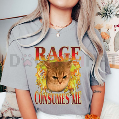 "Cat Rage Is Consuming Me" Funny T-Shirt