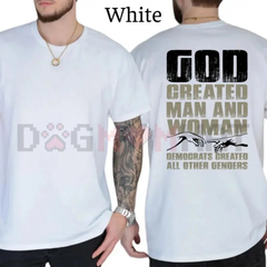 "God Created Man & Woman" Conservative T-Shirt