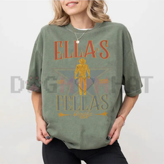 "Ella's Fellas" Shirt – Retro Western Cowboy T-Shirt