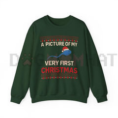"A Picture Of My Very First Christmas" Unisex Crewneck Sweatshirt