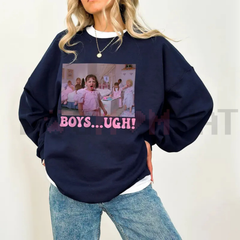 "Boys, Ugh" Funny Valentine's Sweatshirt