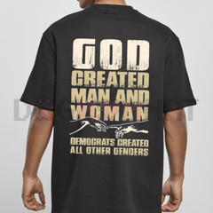 "God Created Man & Woman" Conservative T-Shirt