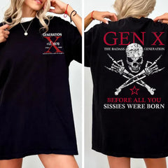 "Badass Generation" Gen X Custom Year T-Shirt