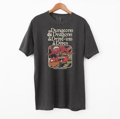 "D&D and Drive Ins" T-Shirt – Comfort Colors Dragon Graphic Tee