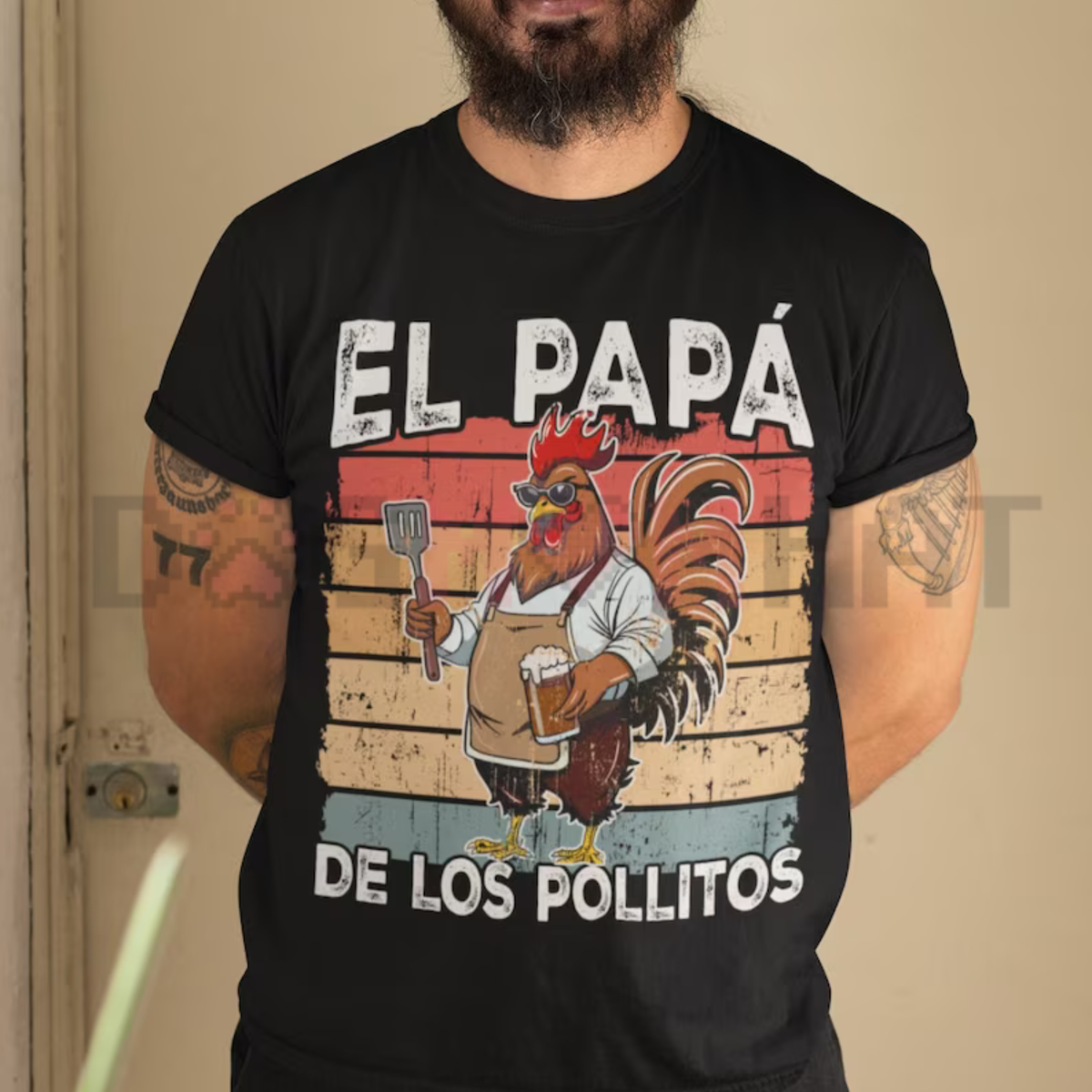 "El Papá de los Pollitos" Funny Spanish Tee