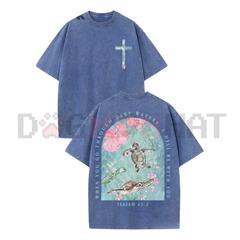 "I Will Be With You" Christian Shirt – Vintage Washed Inspirational Tee