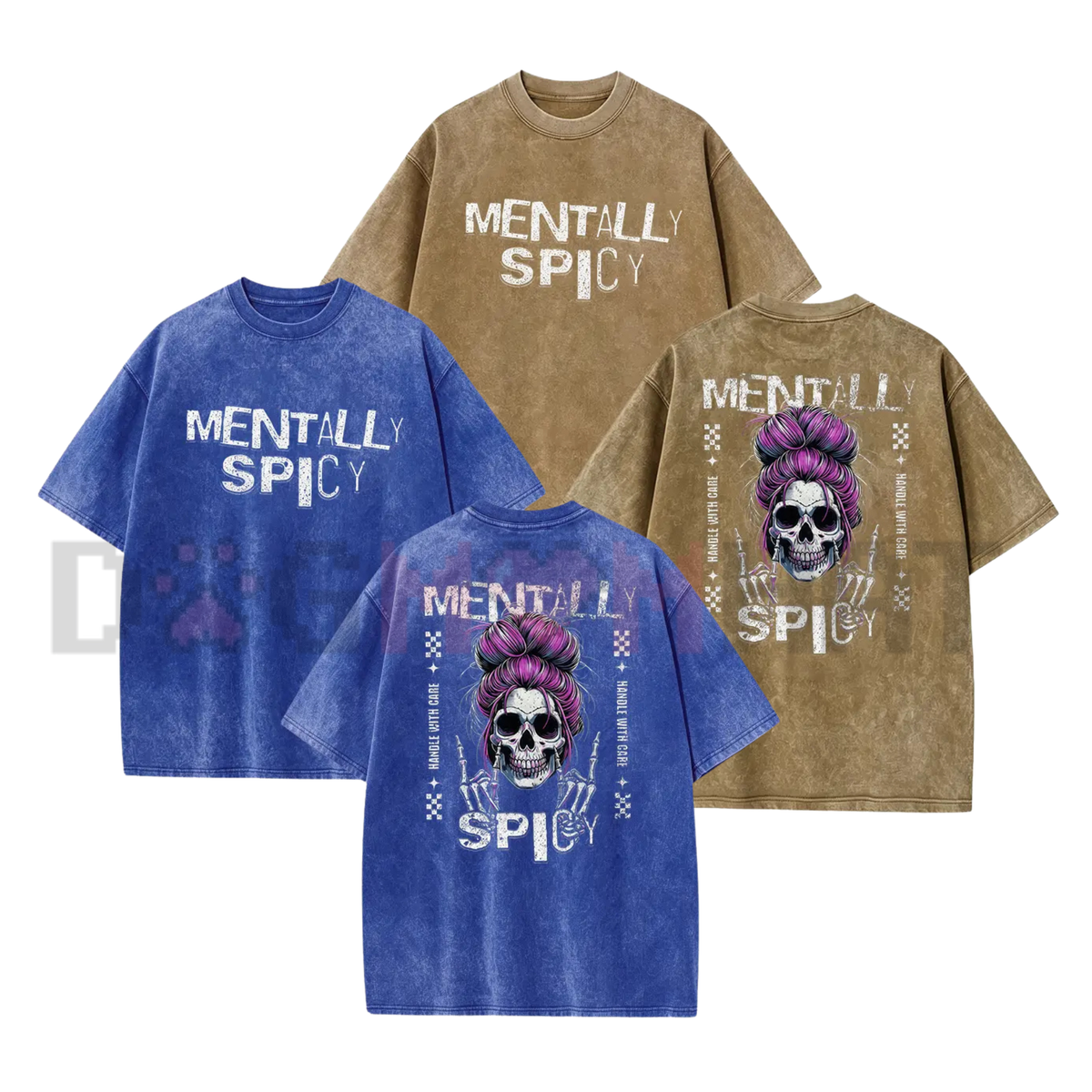 "Fiery Soul" Skull Satirical Dark Humor Mom Tee