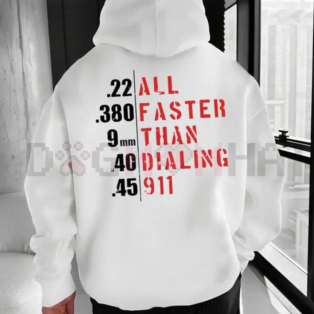 "Faster Than Dialing 911" Hoodie