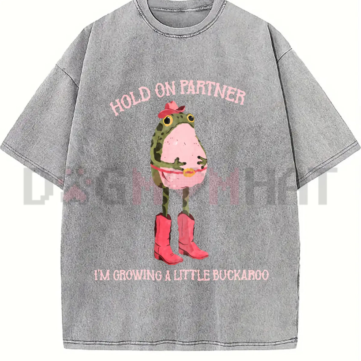 "Hold On Partner I'm Growing A Little Buckaroo" T-Shirt
