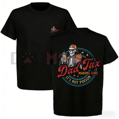 "Dad Tax" Skeleton Retro Graphic Tee