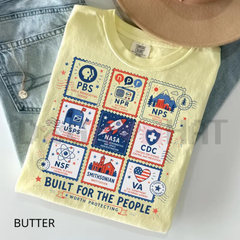 "Built For The People" Retro Stamp Tee
