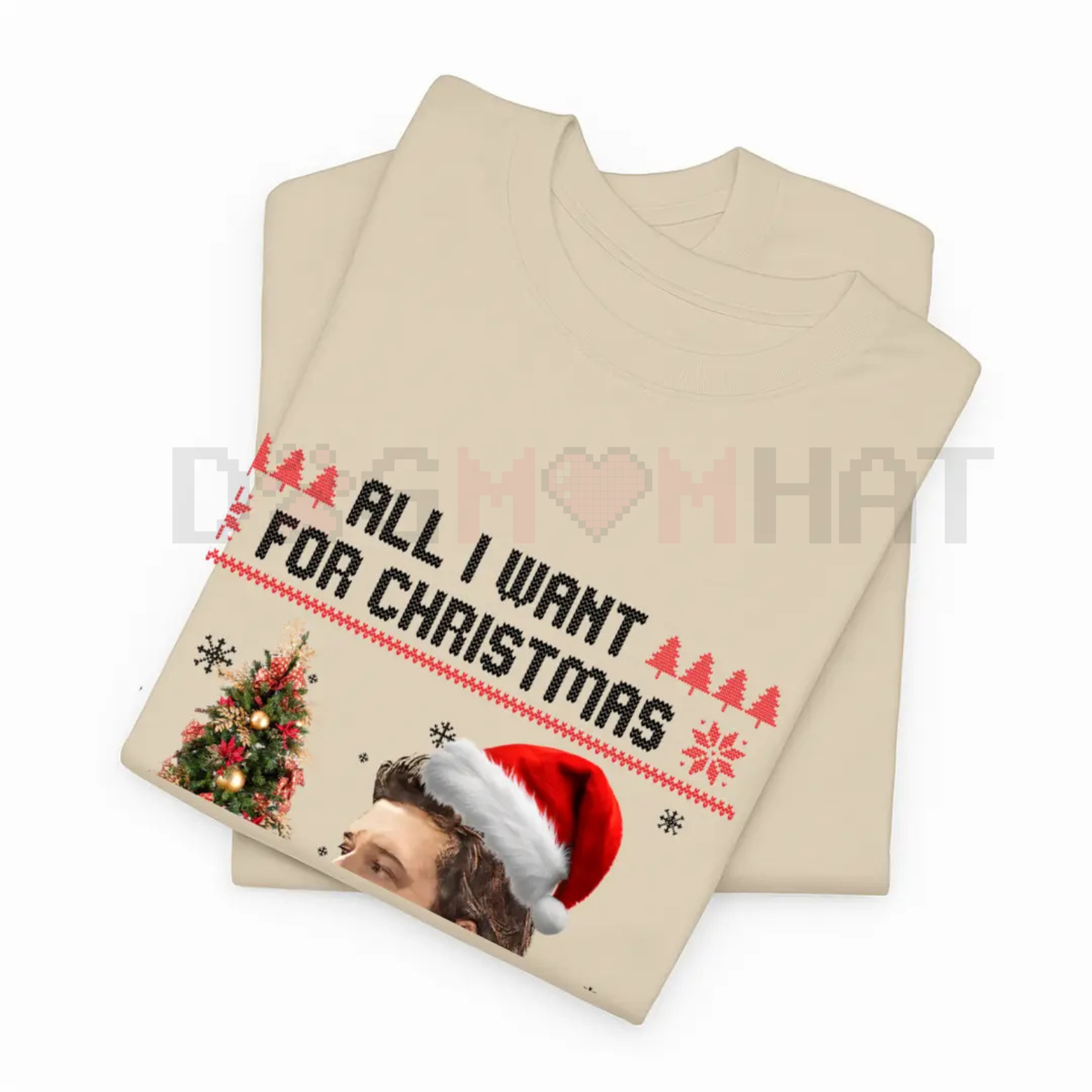 "All I Want for Christmas" Music Lover T-Shirt – Funny Holiday Slogan Tee