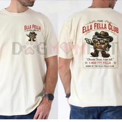 "Ella Fella Club" Cowboy Whiskey T-Shirt