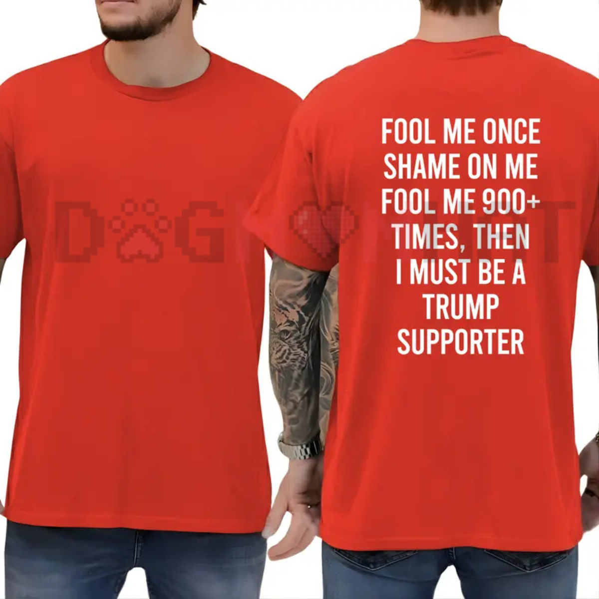 "Fool Me Once" Satire T-Shirt – Funny Anti-Deception Graphic Tee