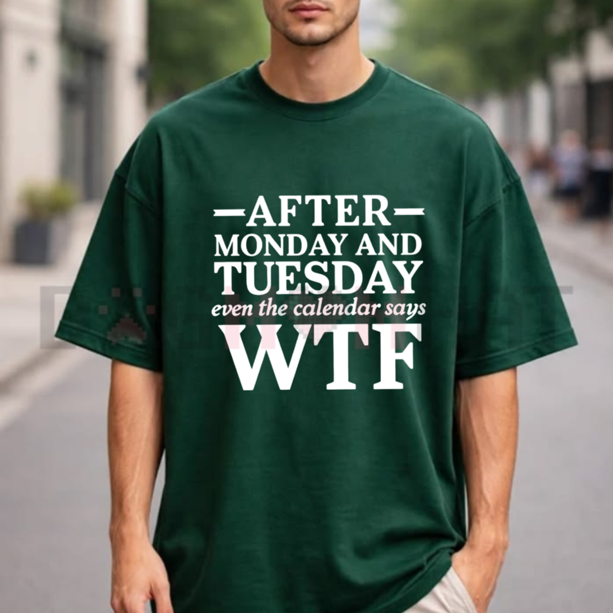 "Even The Calendar Says WTF" Funny Work Shirt - Sarcastic Office Graphic Tee