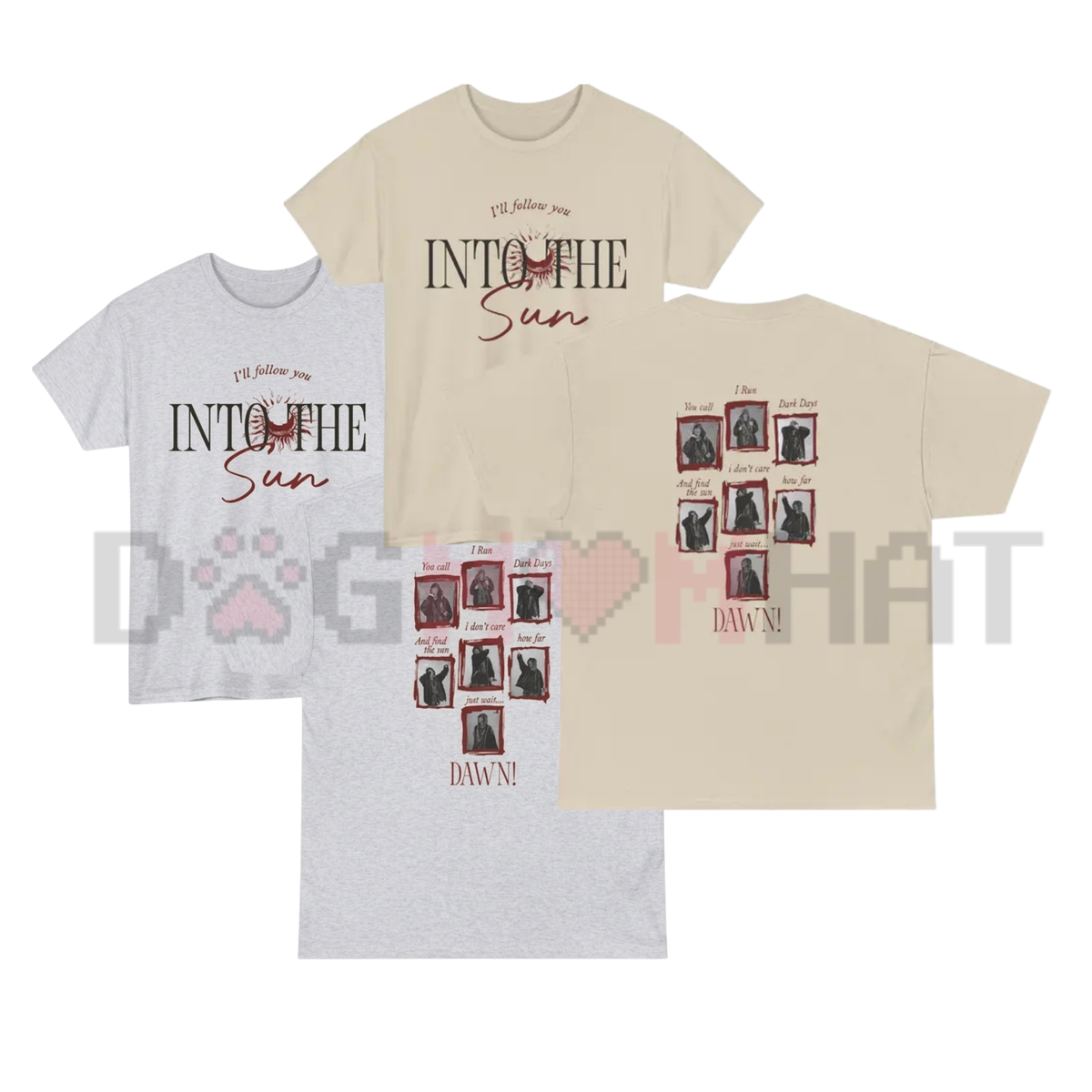 "Into The Sun" K-Pop Lyrics T-Shirt – Global World Tour Tee