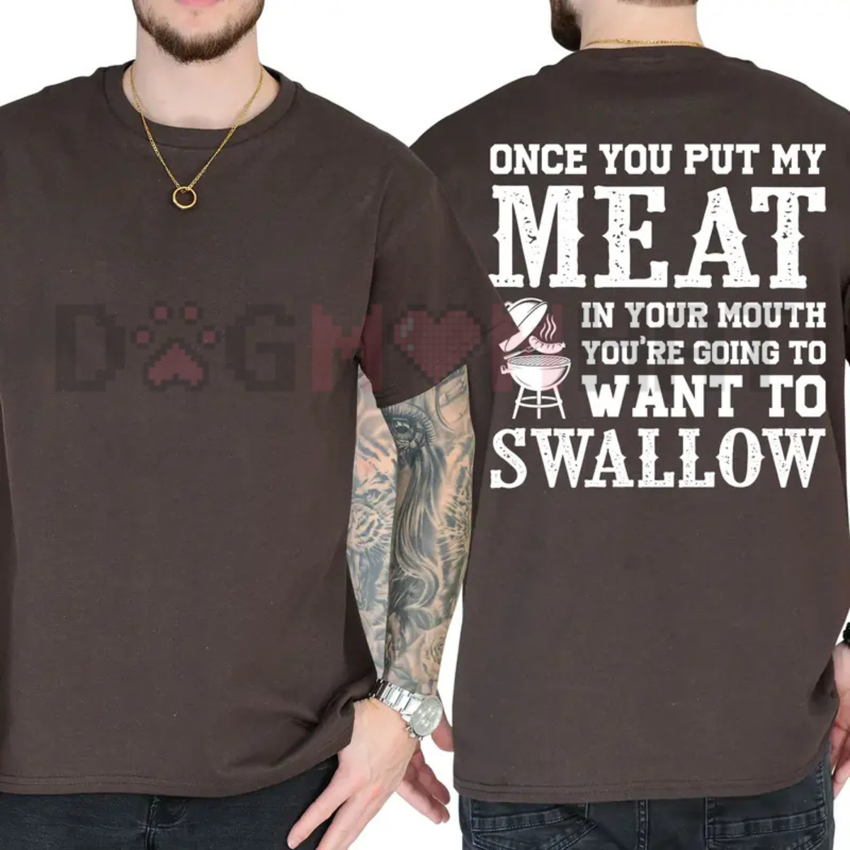 "Grill Master" Funny BBQ Meat Lover T-Shirt - Sarcastic Grilling Graphic Tee