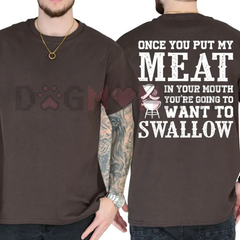 "Grill Master" Funny BBQ Meat Lover T-Shirt - Sarcastic Grilling Graphic Tee