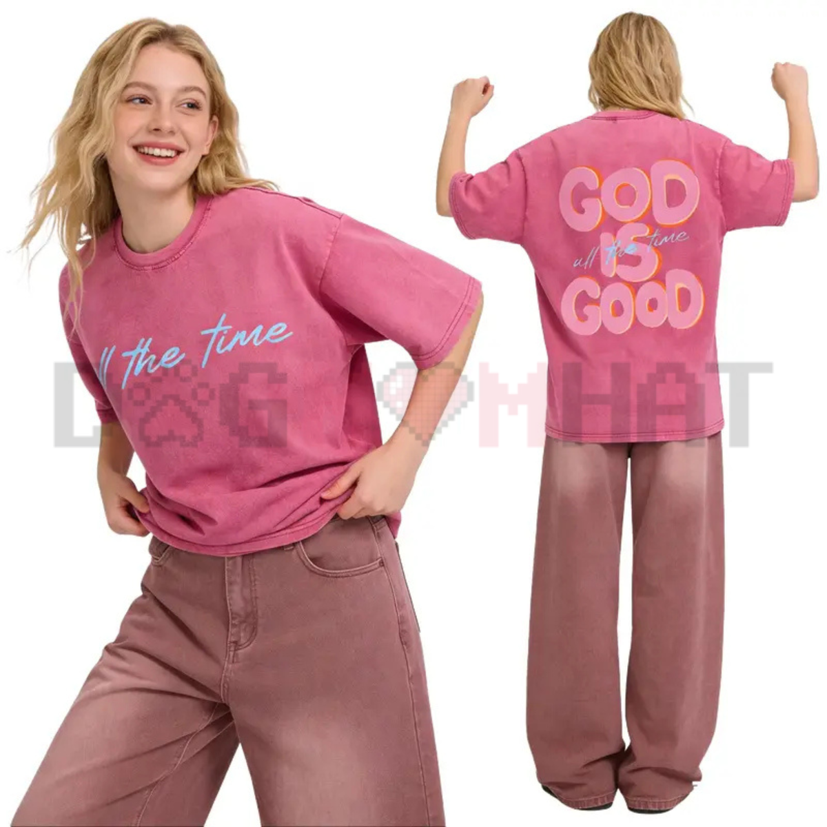 "God Is Good All The Time" Vintage Washed Tee