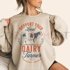 "Eat Local" Graphic Sweatshirt
