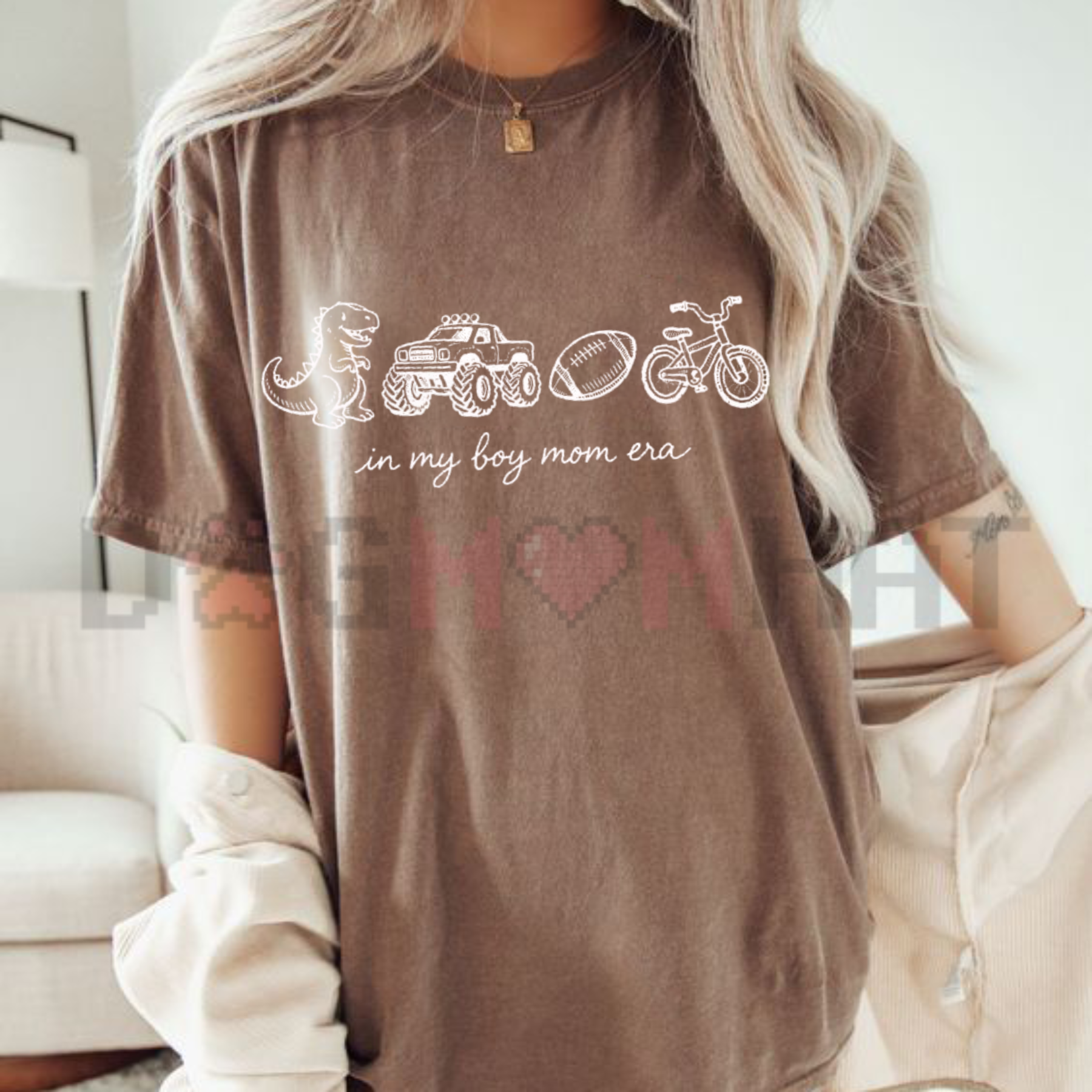 "In My Boy Mom Era" T-Shirt – Trendy Sports Mom Graphic Tee