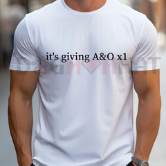 "It's Giving A&O x1" T-Shirt – Funny Sarcastic Nurse Shirt