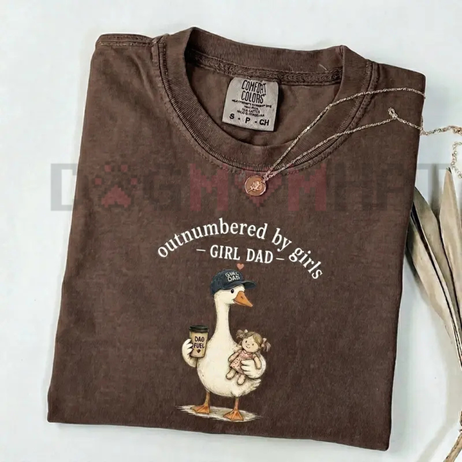 "Girl Dad" T-Shirt – Outnumbered By Girls Tee