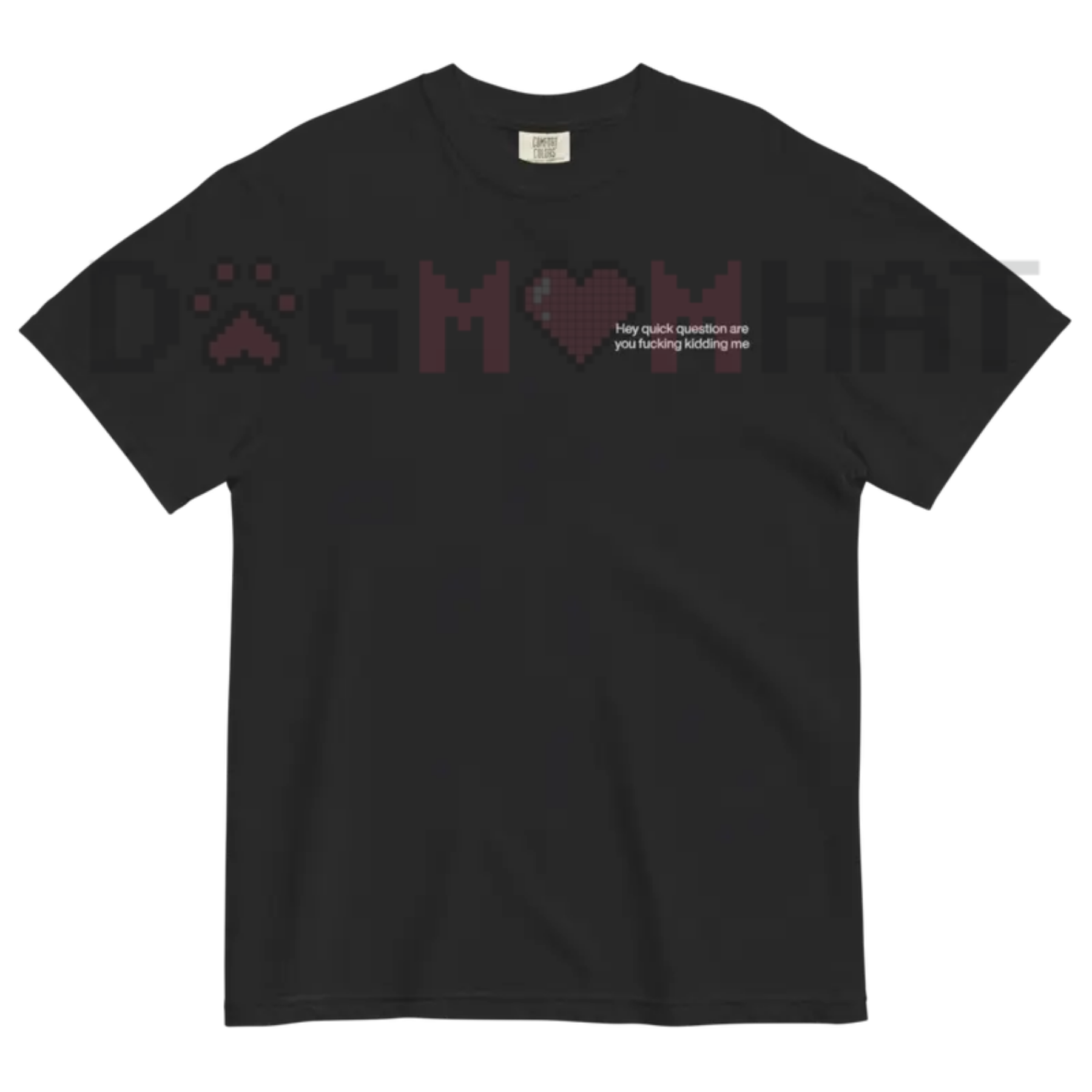 "Hey Quick Question Are You Kidding Me" Embroidered Tee