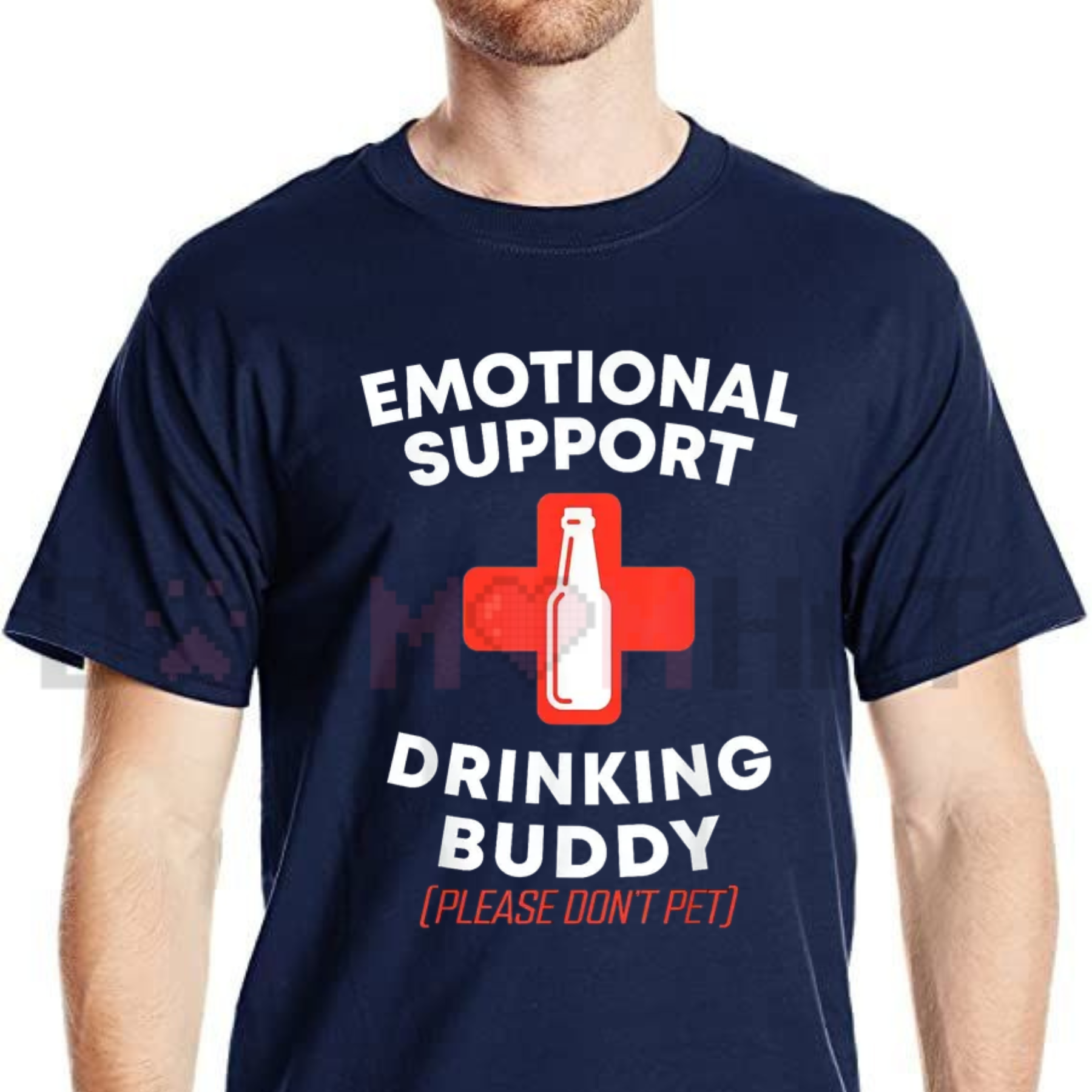 "Emotional Support Drinking Buddy" Funny T-Shirt