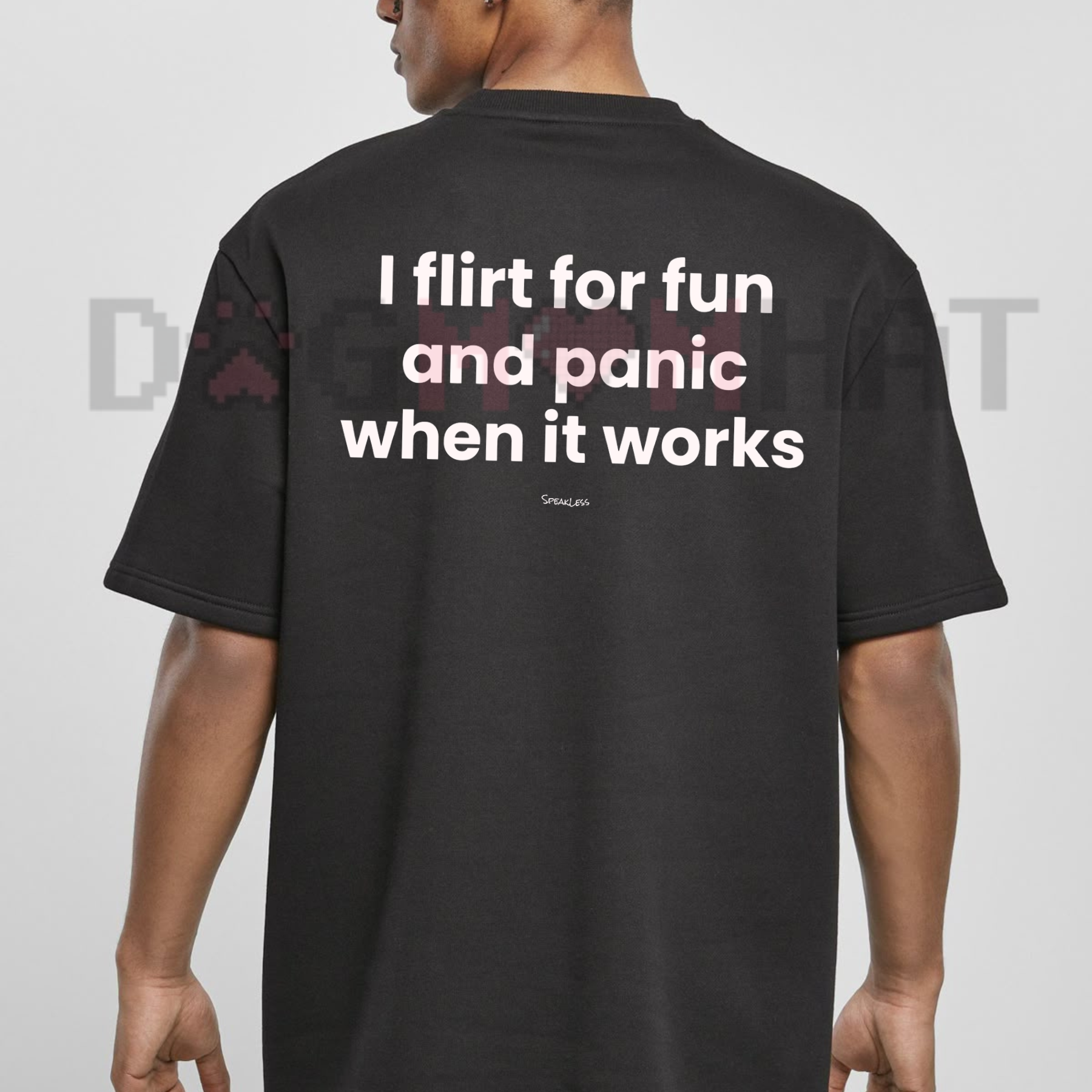 "I Flirt For Fun And Panic When It Works" Graphic Tee