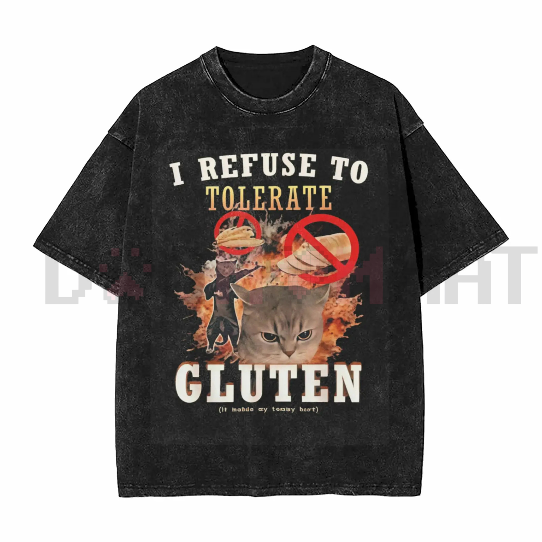 "I Refuse To Tolerate Gluten" Washed T-Shirt