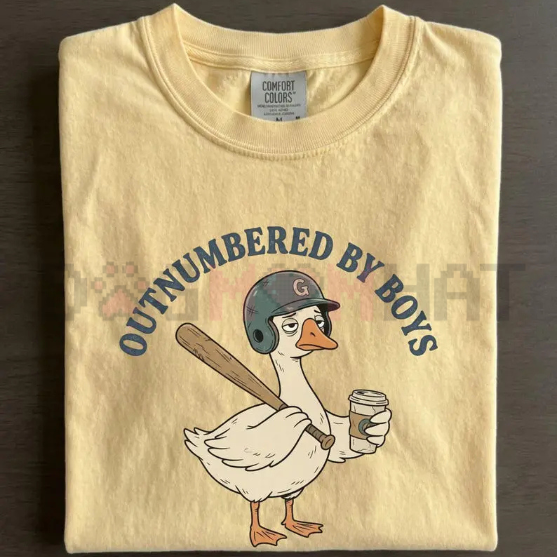"Boy Mom" T-Shirt – Outnumbered By Boys Goose Graphic Tee