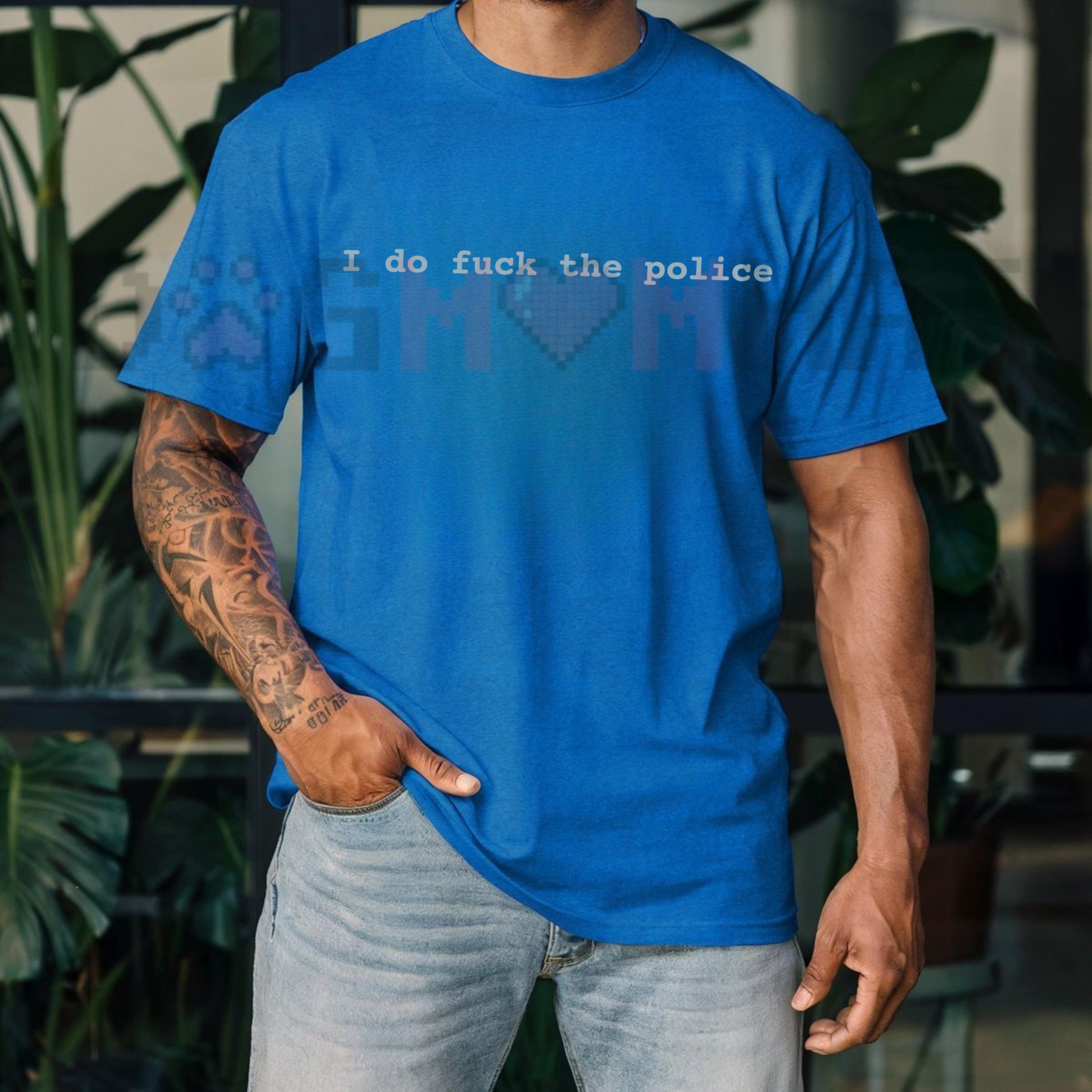 "I Do Fuk The Police" Statement T-Shirt