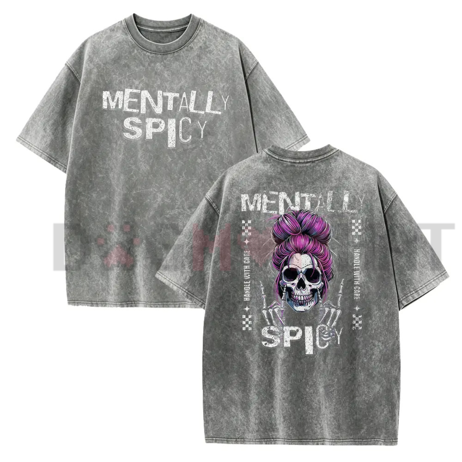 "Fiery Soul" Skull Satirical Dark Humor Mom Tee