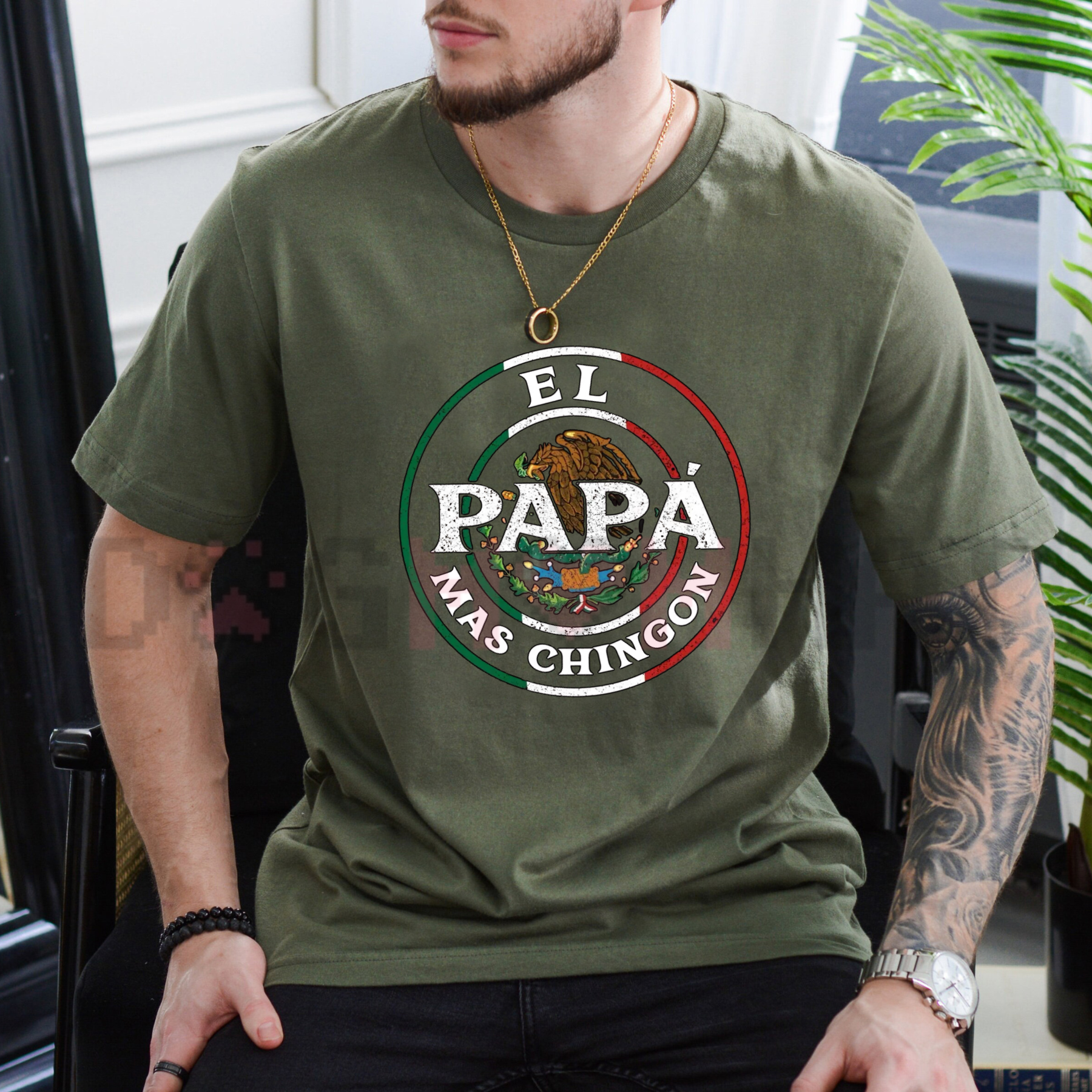 "El Papá Más Chingón" Men's Father's Day Tee